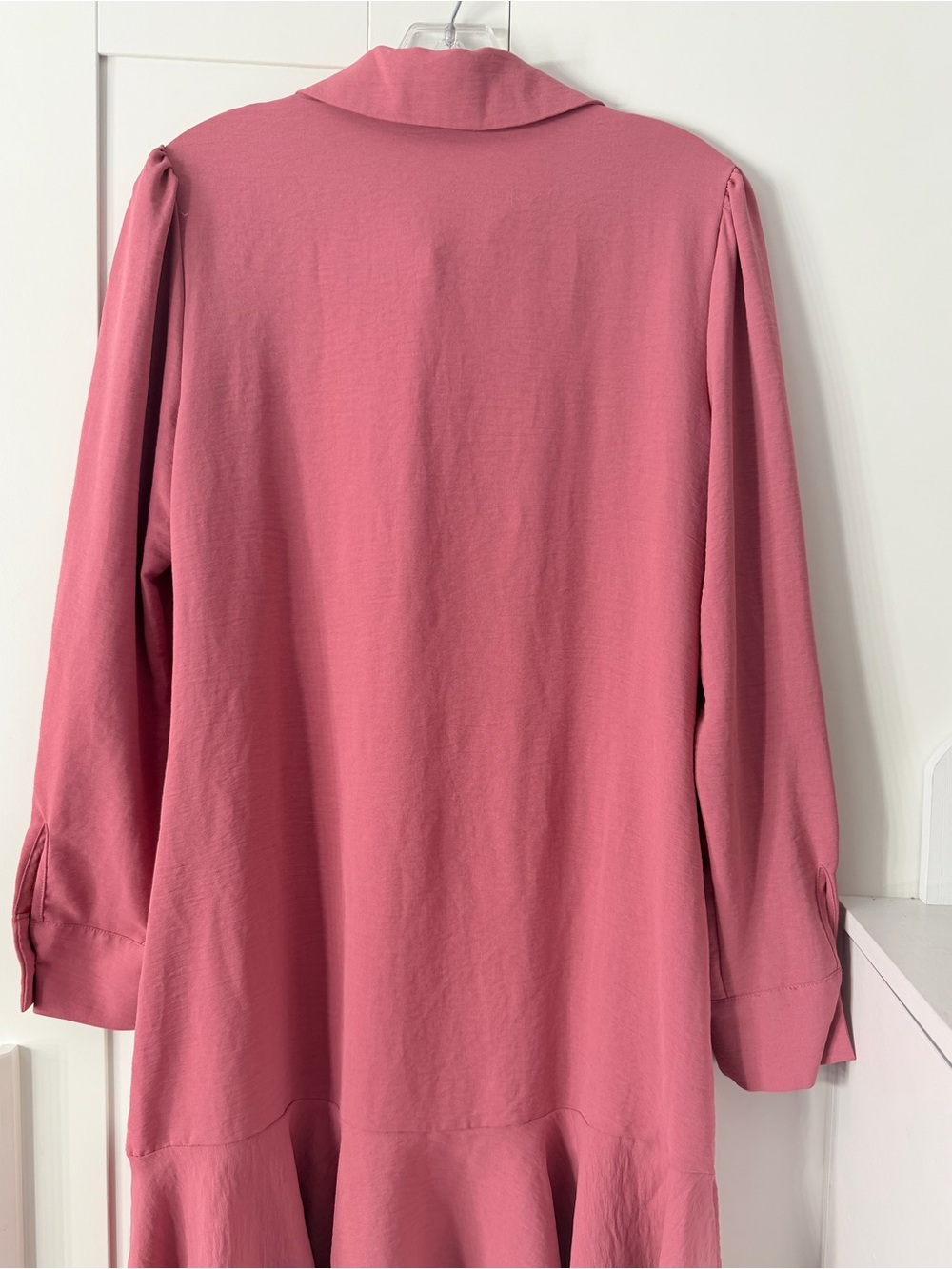Tahari Rose Pink Button Detail Tunic - Picture 8 of 8